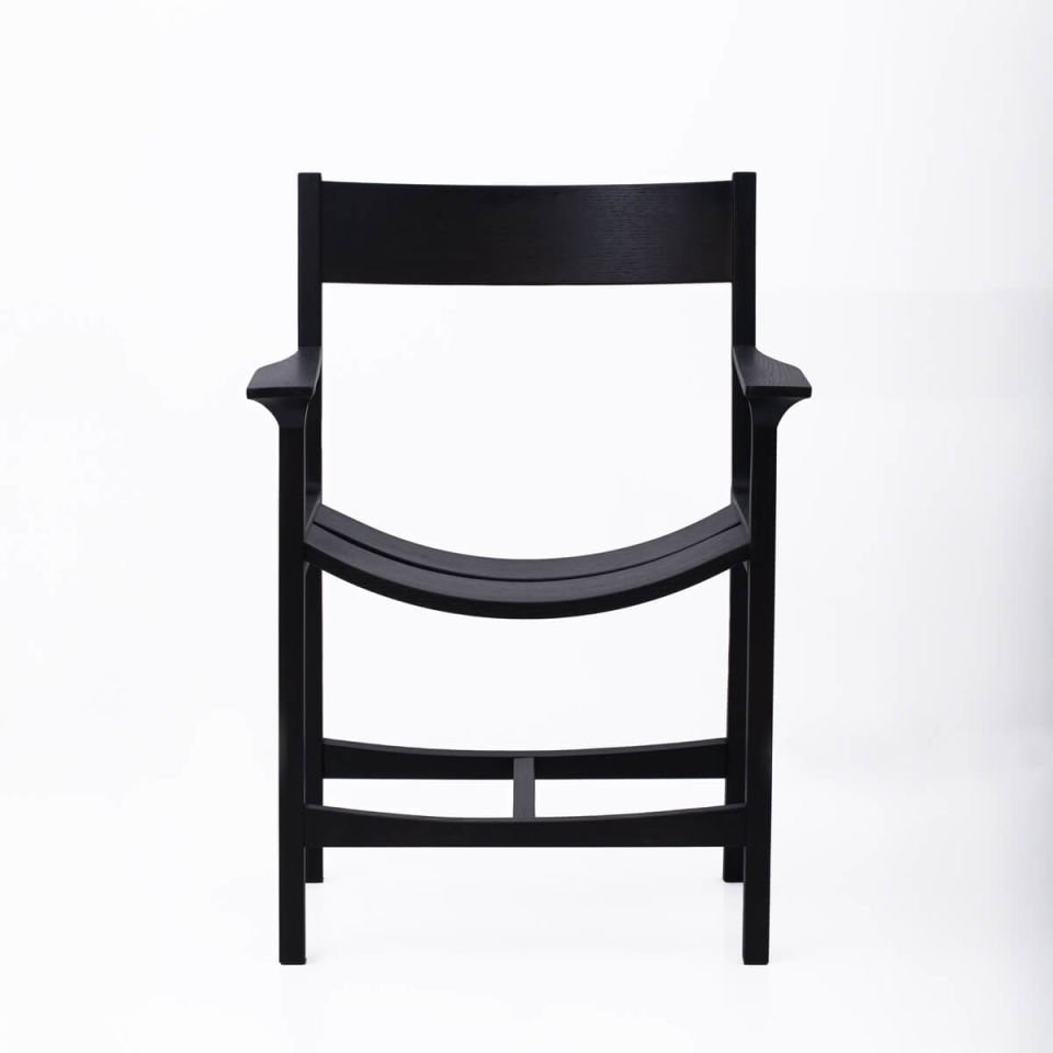 Solid Wood Chair 1 - BENT Series Dark