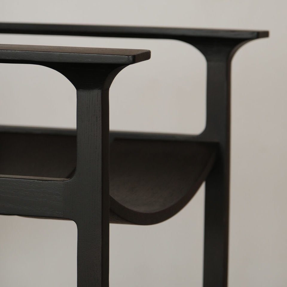 Solid Wood Chair 1 - BENT Series Dark