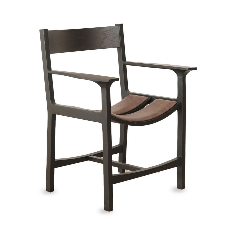 Upholstered Solid Oak Chair 1 - BENT Series