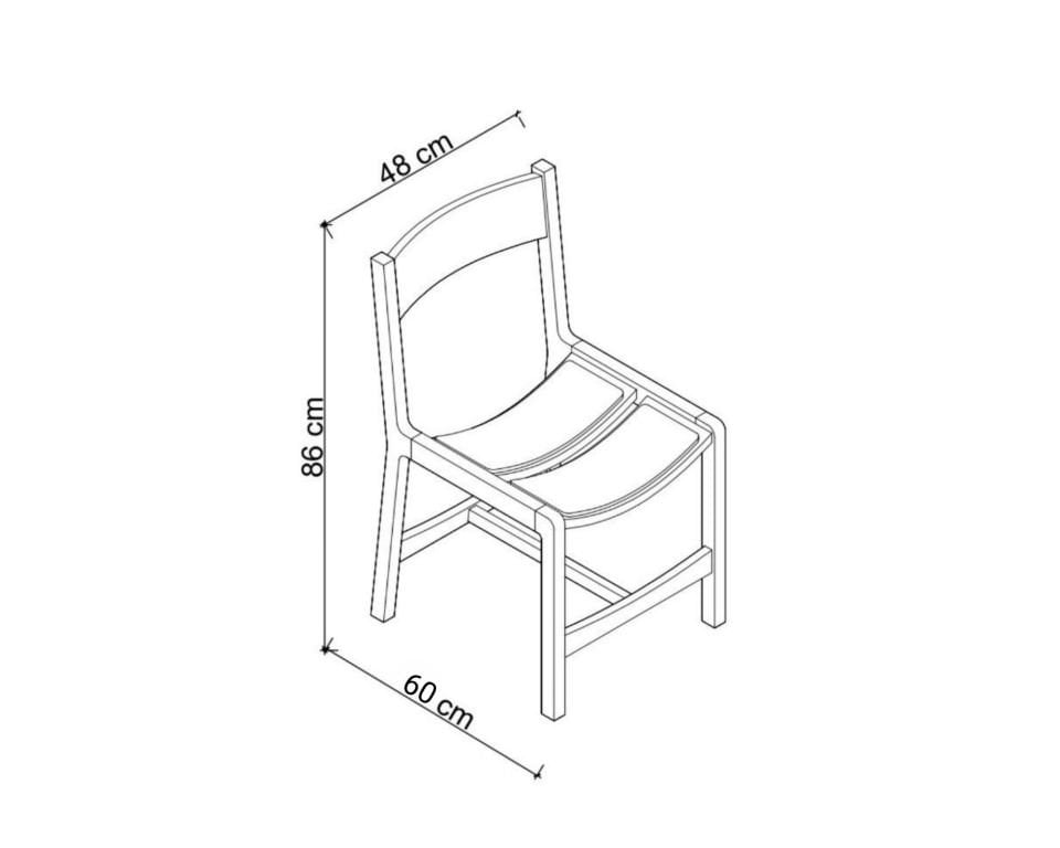 Solid Oak Chair 2 - BENT Series