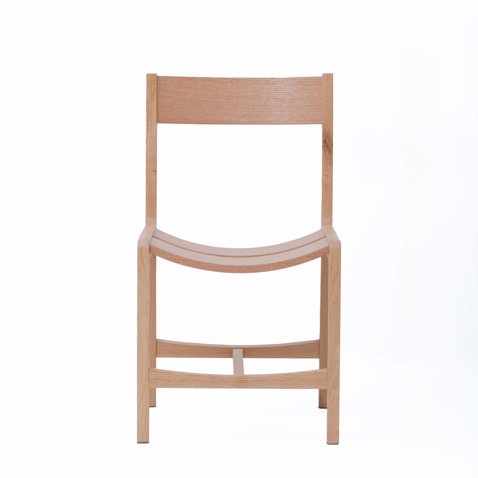 Solid Oak Chair 2 - BENT Series Raw