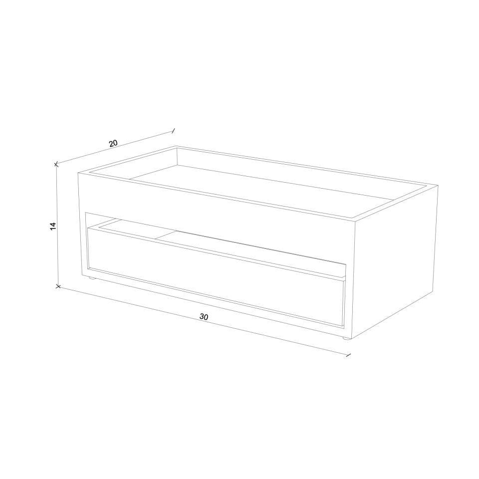 PARAMARIBO Organizer / Jewelry Box, Oak Forest
