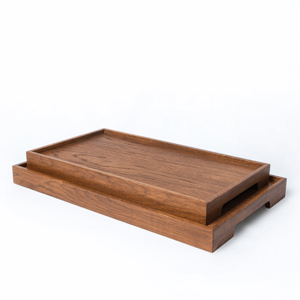 Wooden Serving Tray Set – EDGE Series Forest