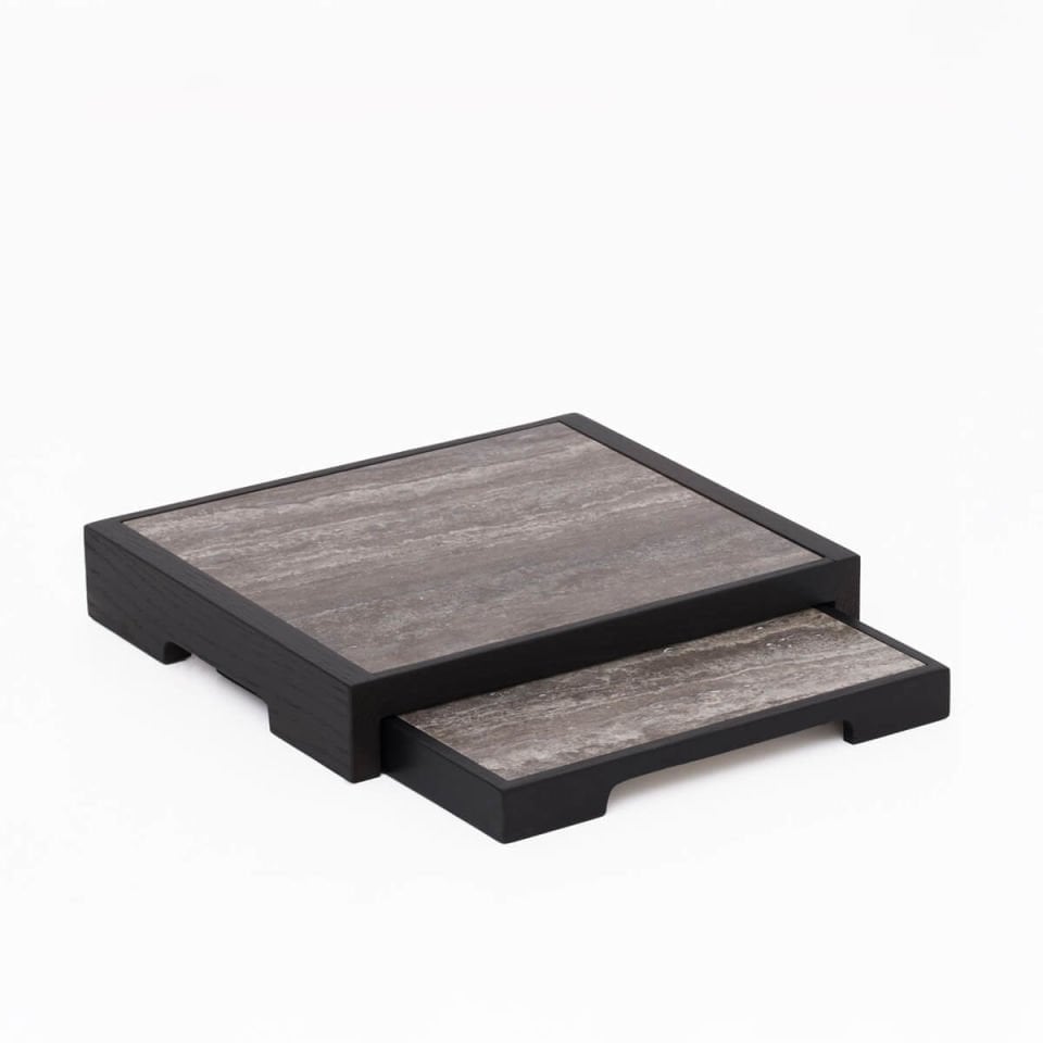 Marble Wooden Serving Tray Set – EDGE Series
