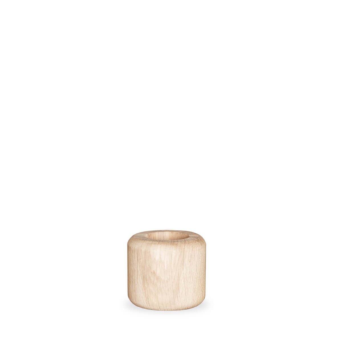 Solid Wood Candle Holder - Small