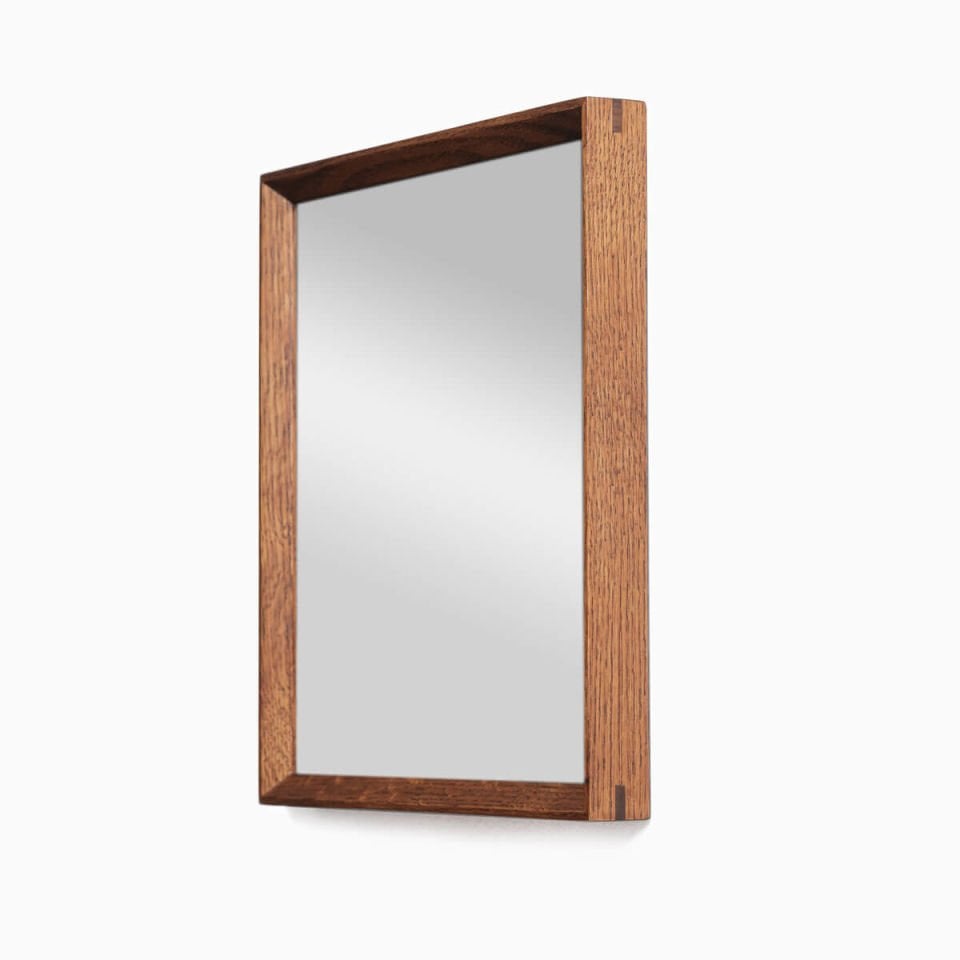 Wooden Framed Mirror, 40x40 Square – REGULAR Series Forest
