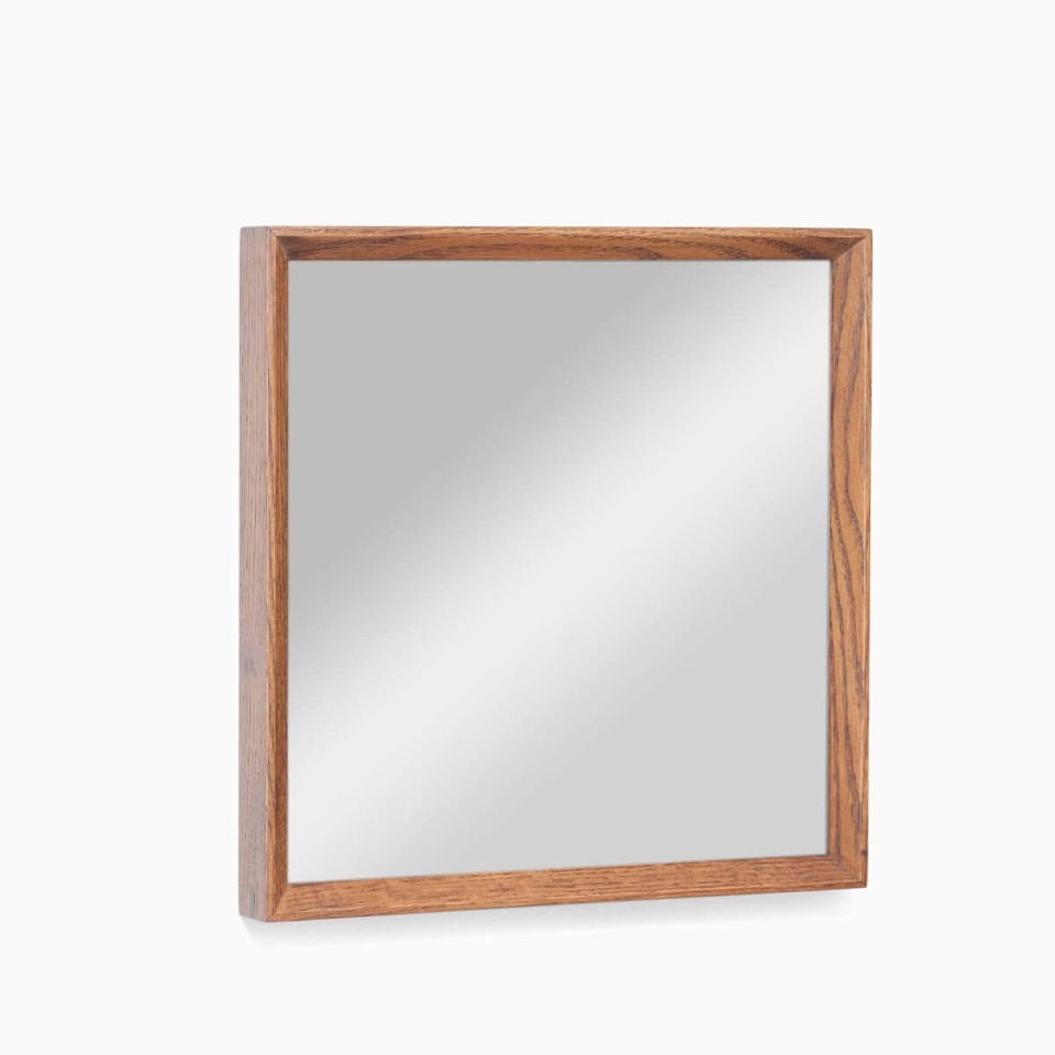 Wooden Framed Mirror, 40x40 Square – REGULAR Series Forest