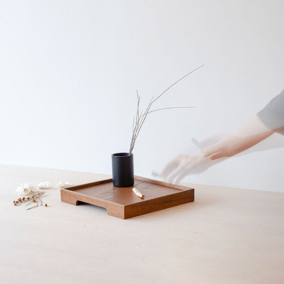 Masif Meşe Sunum Tepsisi – EDGE Serisi, 30*30 Forest