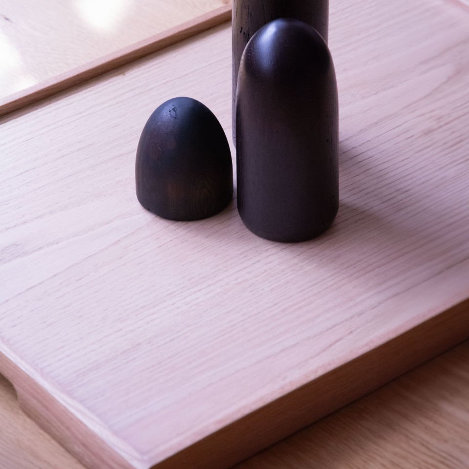 Oak Serving Tray – EDGE Series, Rectangular Raw