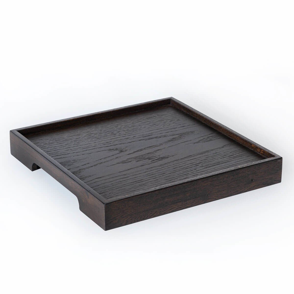Solid Oak Serving Tray – EDGE Series, Square Dark