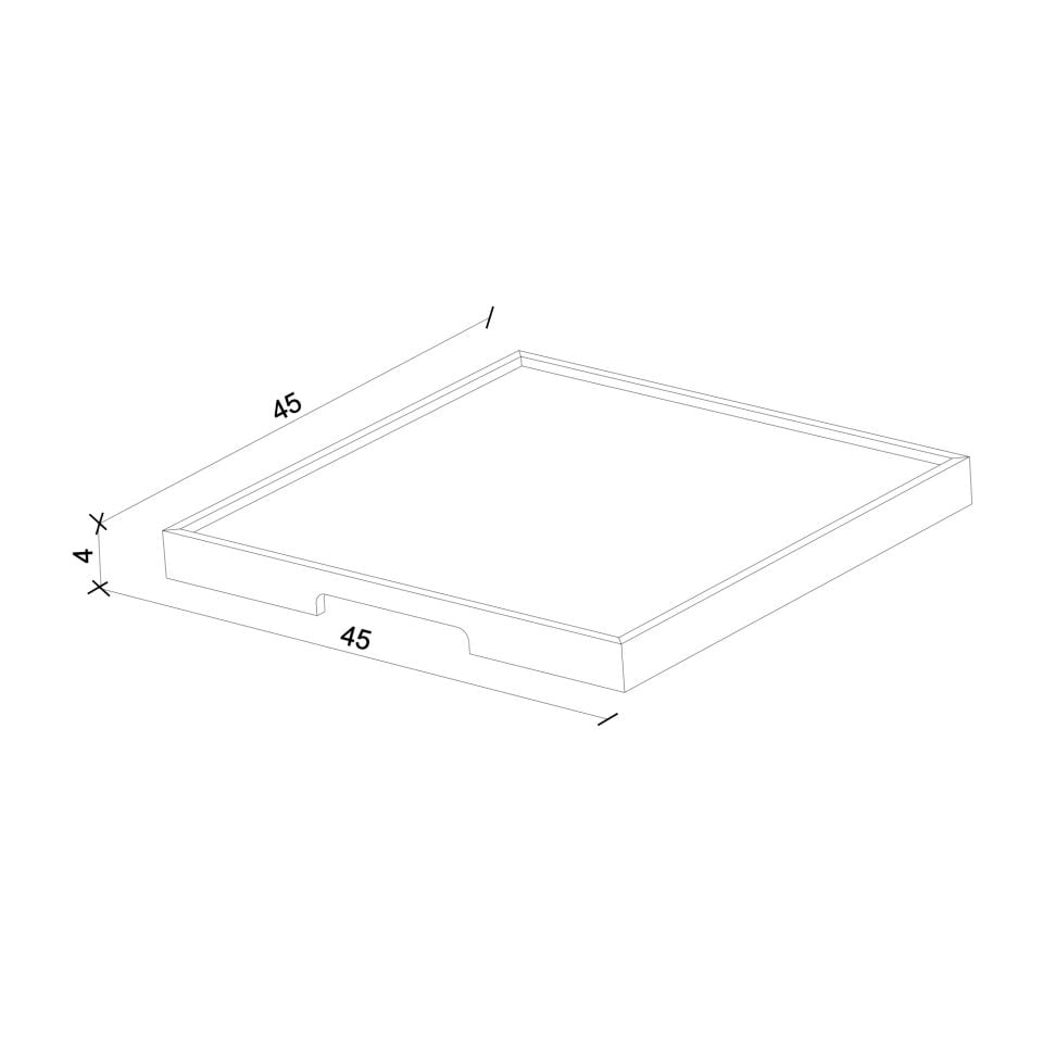 Kahve Sunum Tepsisi – EDGE Serisi Dark