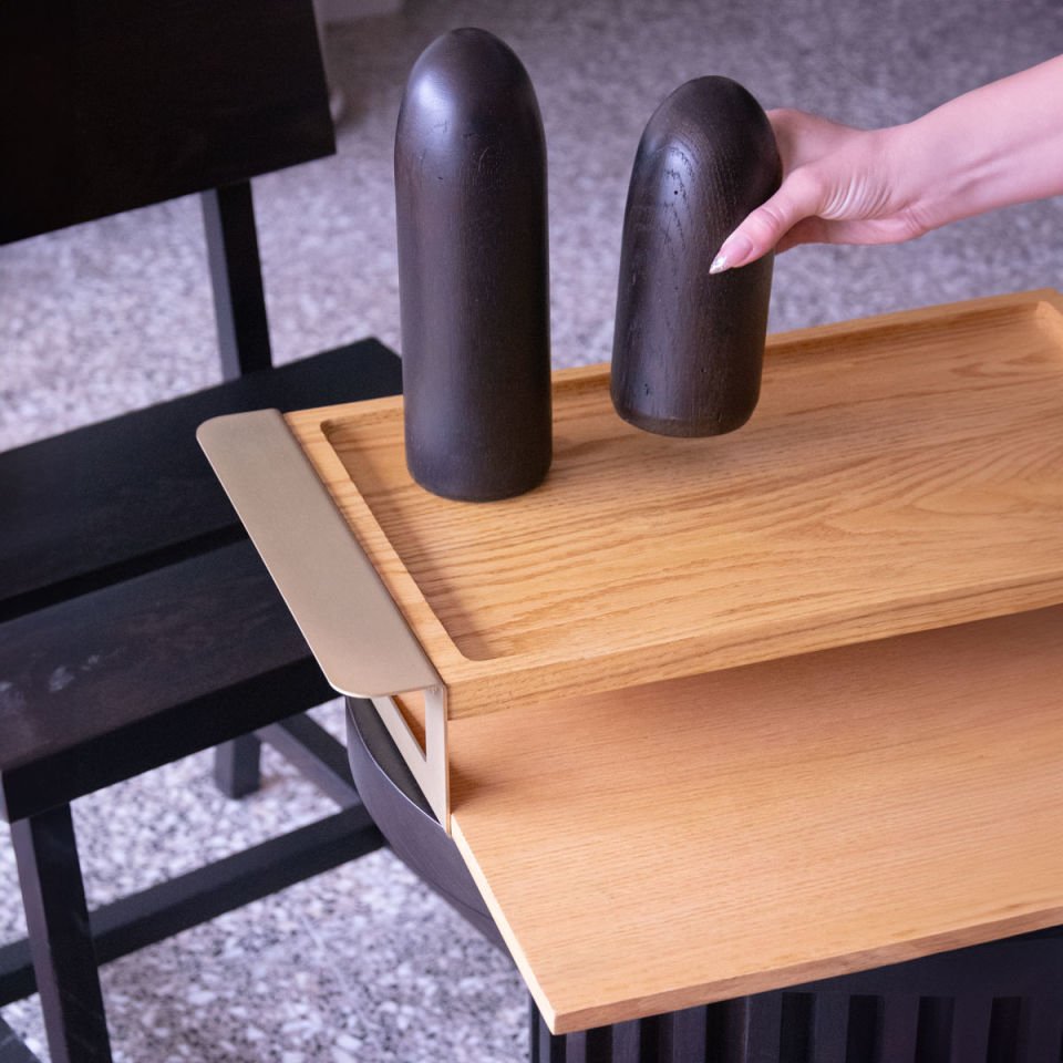 Ahşap Servis Tepsisi Seti - EDGE Serisi Honey