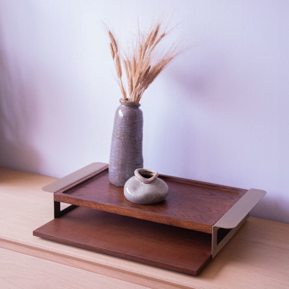 Ahşap Servis Tepsisi Seti Forest