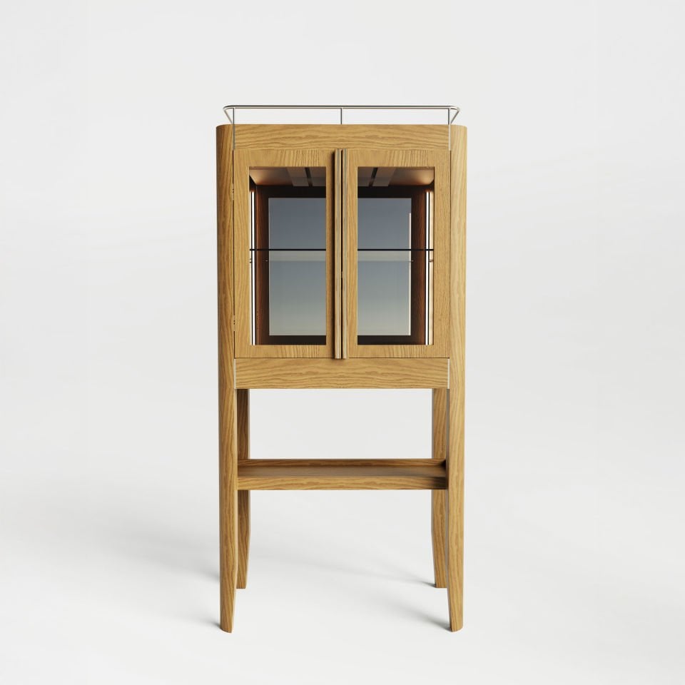 Şarap Dolabı - CASABLANCA High Vitrin Serisi Honey