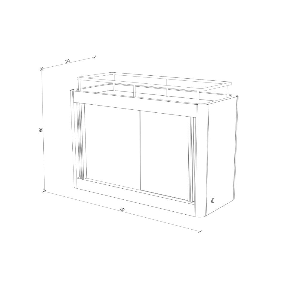 İçki Dolabı - CASABLANCA Wall Vitrin Serisi