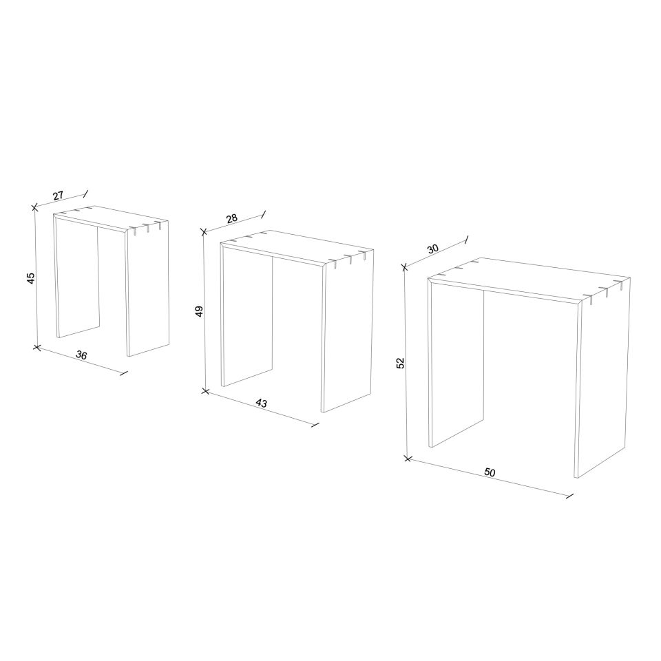 Ahşap Zigon - KIRLANGIÇ Serisi