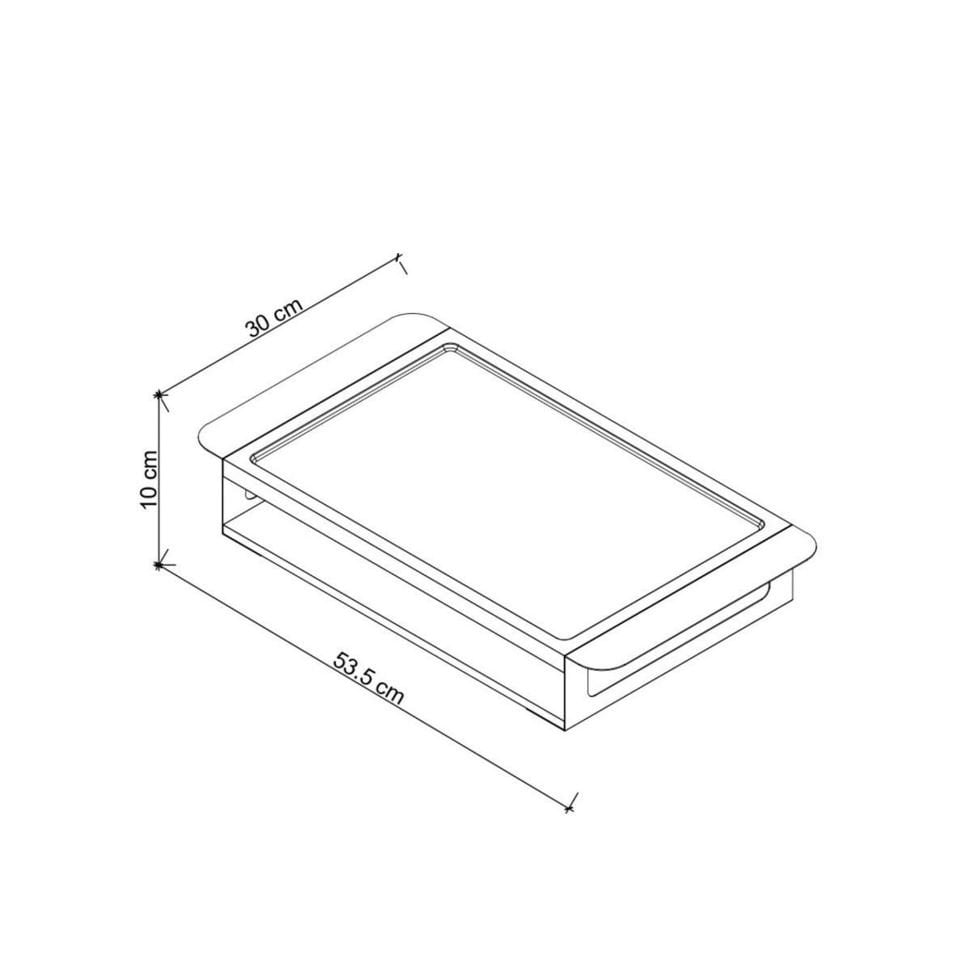 Wooden Serving Tray Set, Gold Antique Detail Dark