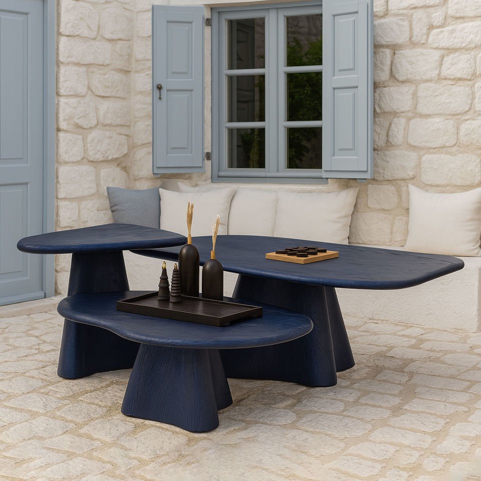 Solid Wood Coffee Table Set – LAGOON Series