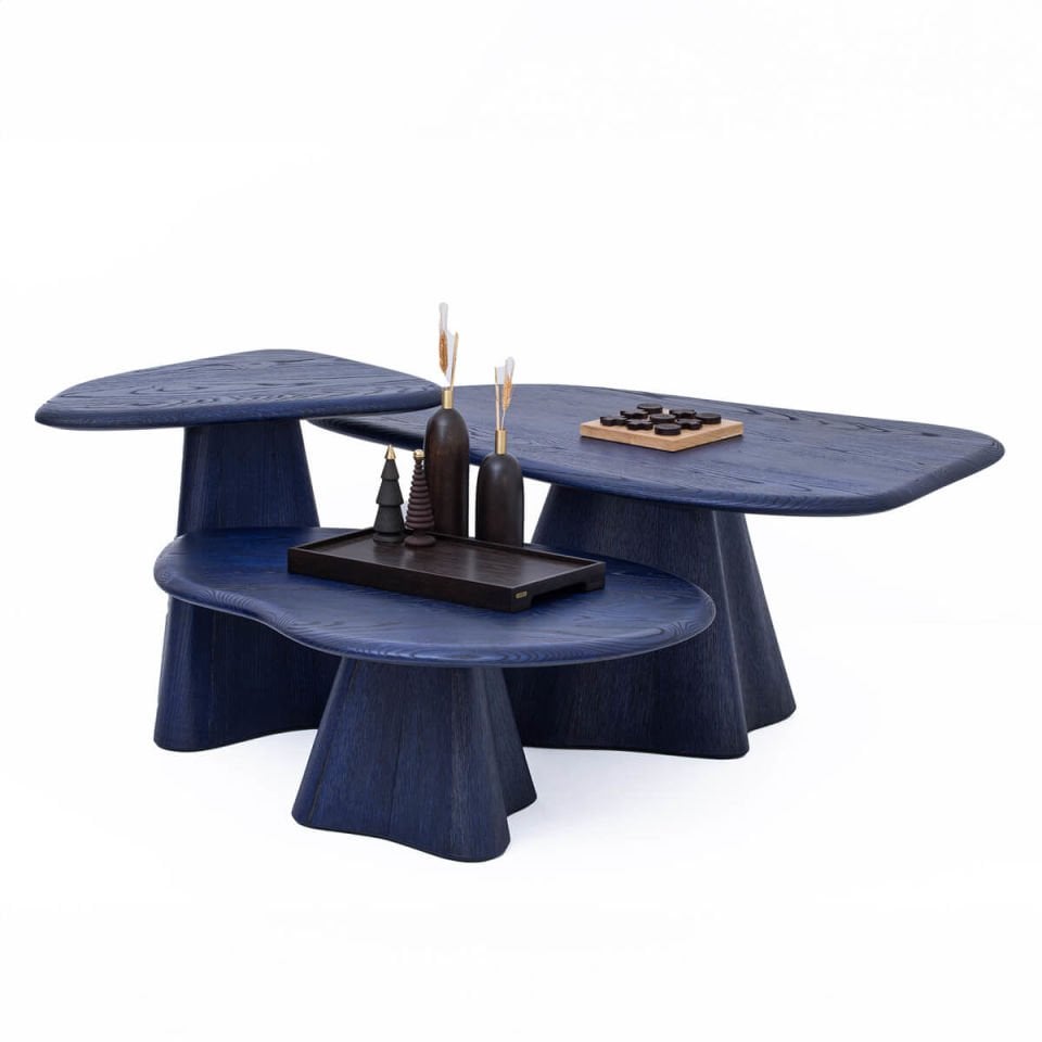 Solid Wood Coffee Table Set – LAGOON Series