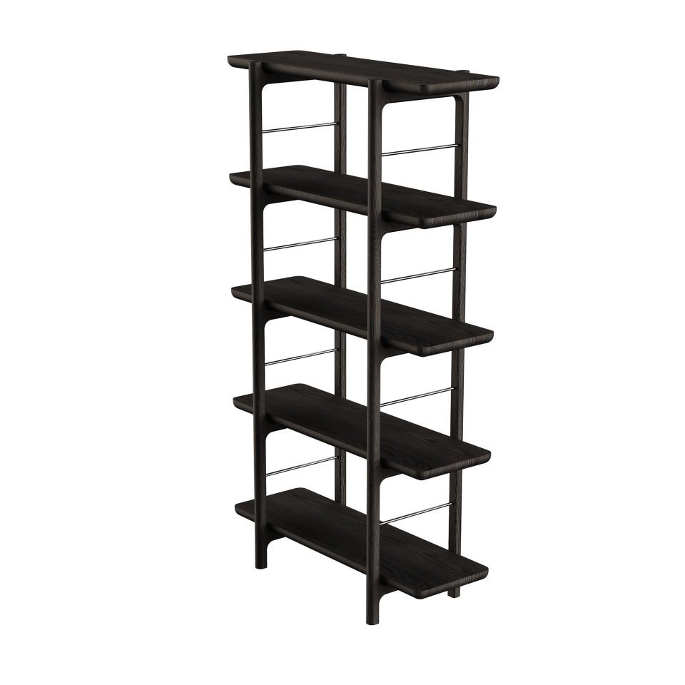 Ahşap Kitaplık 1 – HOMELAND Serisi Black