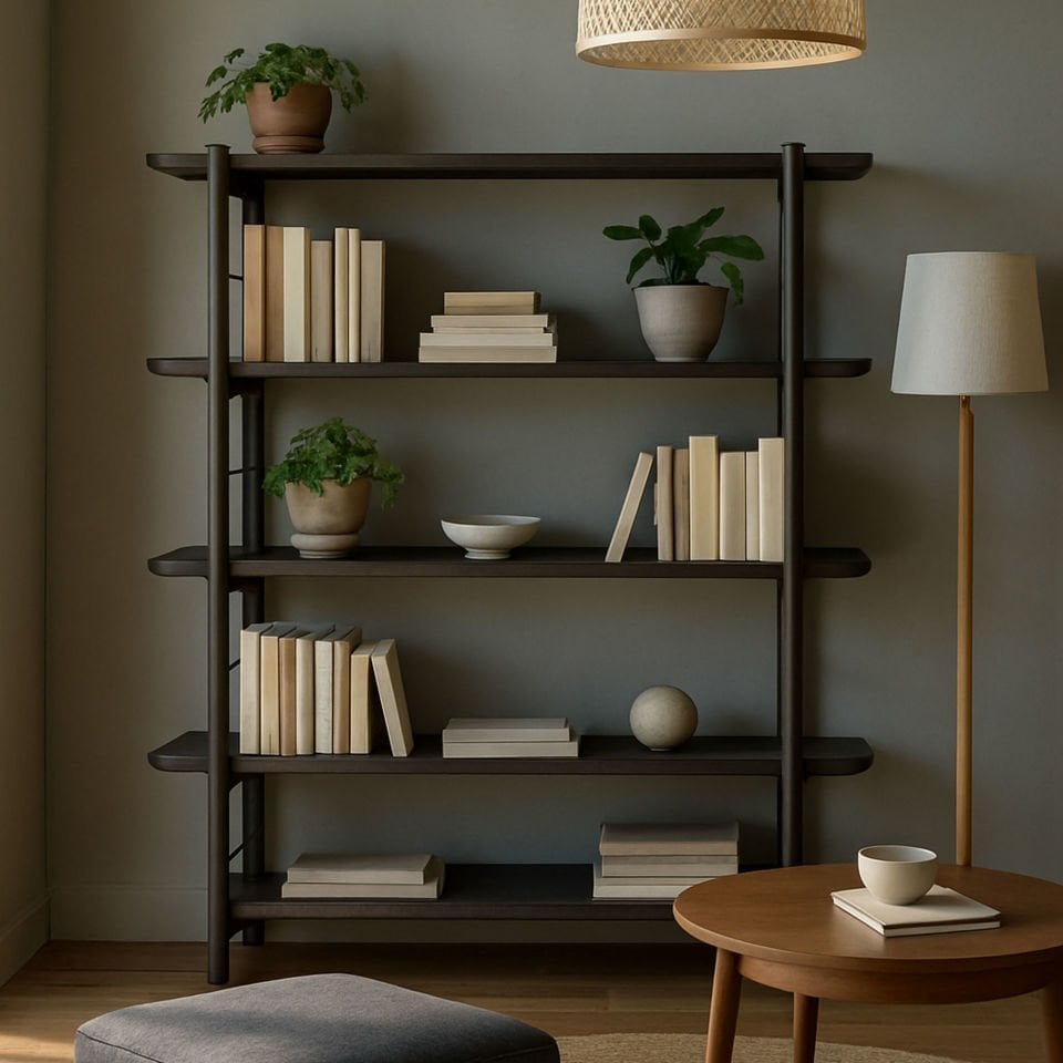 Ahşap Kitaplık 1 – HOMELAND Serisi Dark