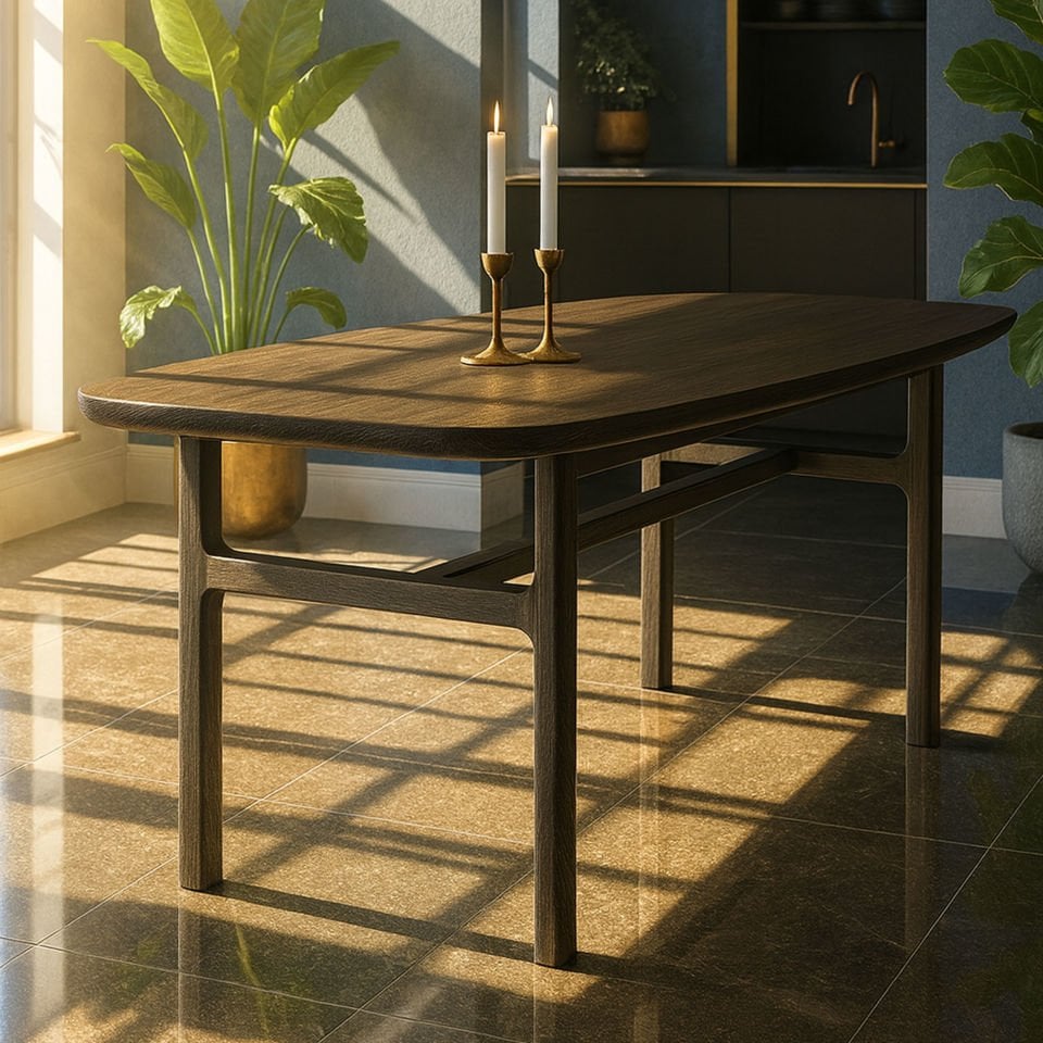 Masif Meşe Masa – HOMELAND Serisi Dark