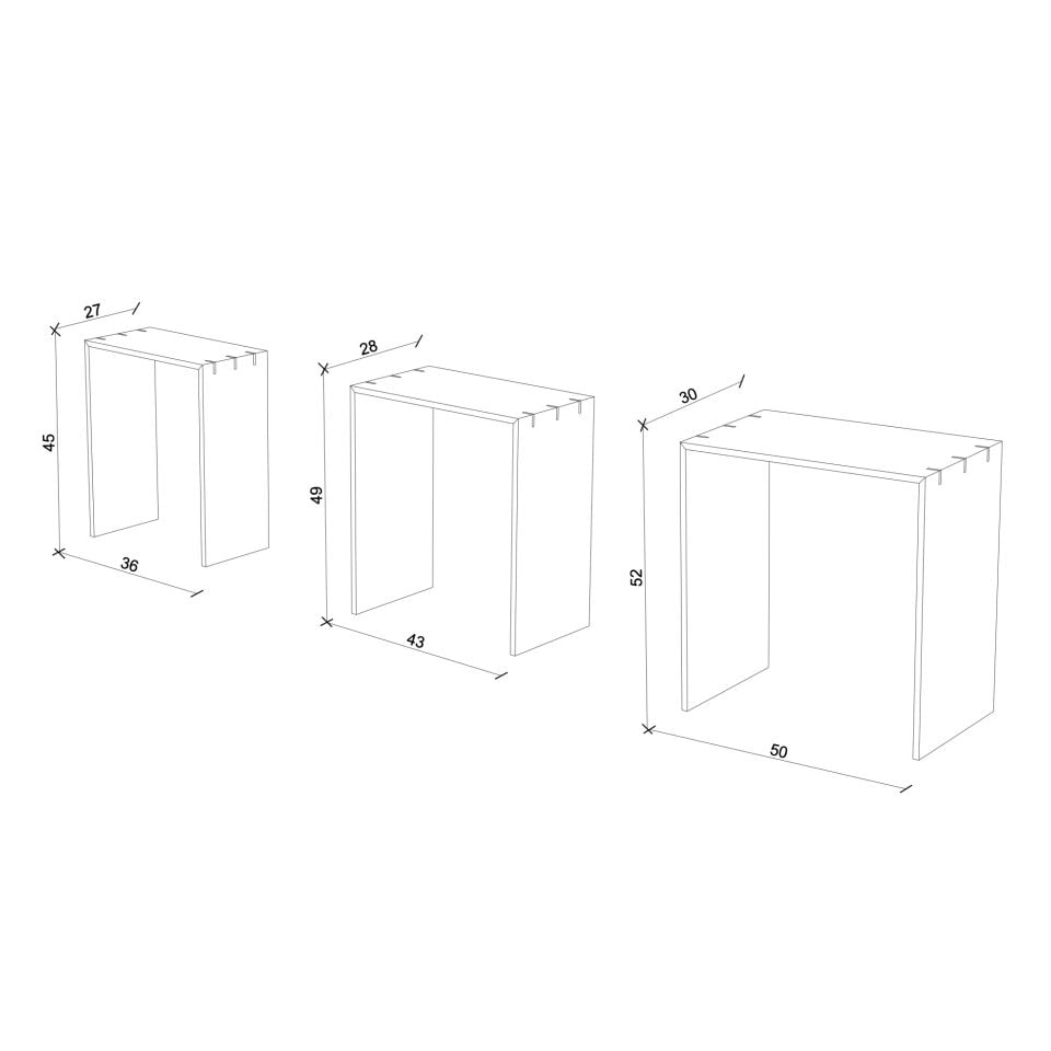 Ahşap Zigon - KIRLANGIÇ Serisi, Meşe