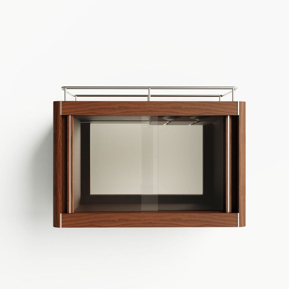 Ahşap İçki Dolabı -  CASABLANCA Wall Vitrin Serisi Forest