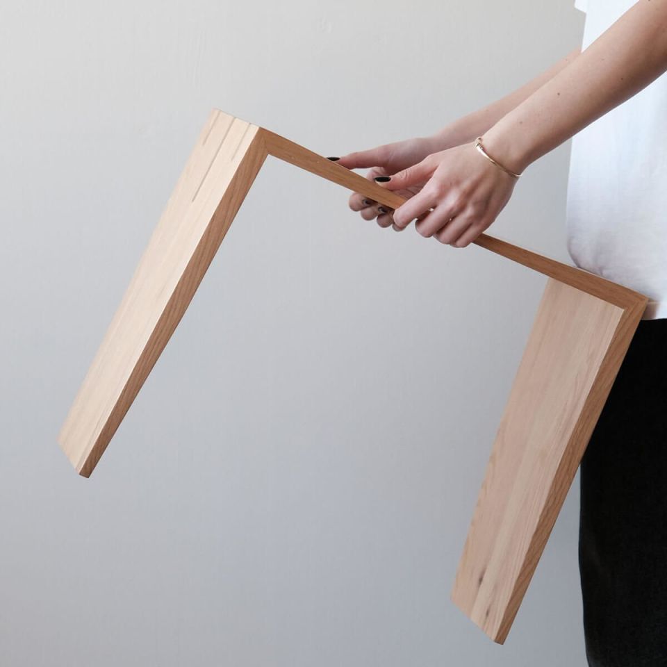 Ahşap Tabure - BRIDGE Serisi Raw