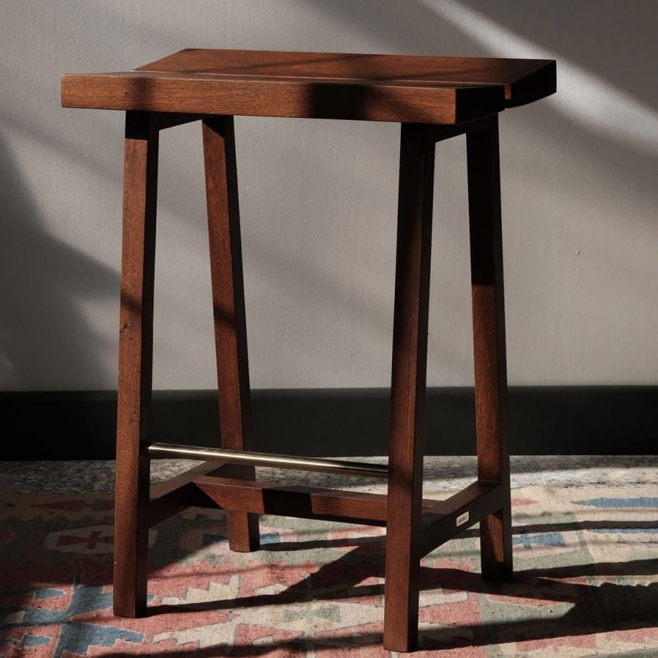 Ahşap Bar Taburesi - PI Serisi, Alçak Forest