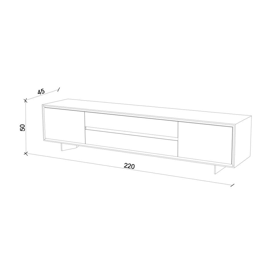 Ahşap TV Ünitesi – BEAM Serisi Raw