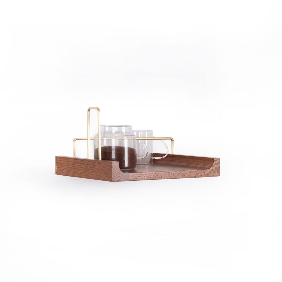 Küçük Boy Gold Bariyerli Meşe Uçan Raf Forest