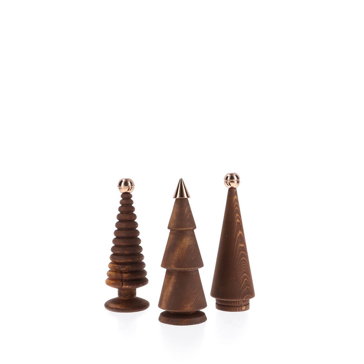Wooden Christmas Tree Set – Bronze Headed Cedar, Medium Forest
