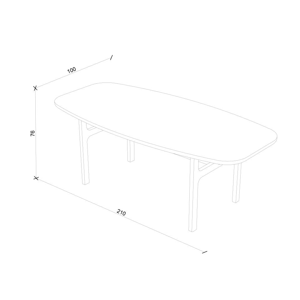 Masif Meşe Masa – HOMELAND Serisi Raw