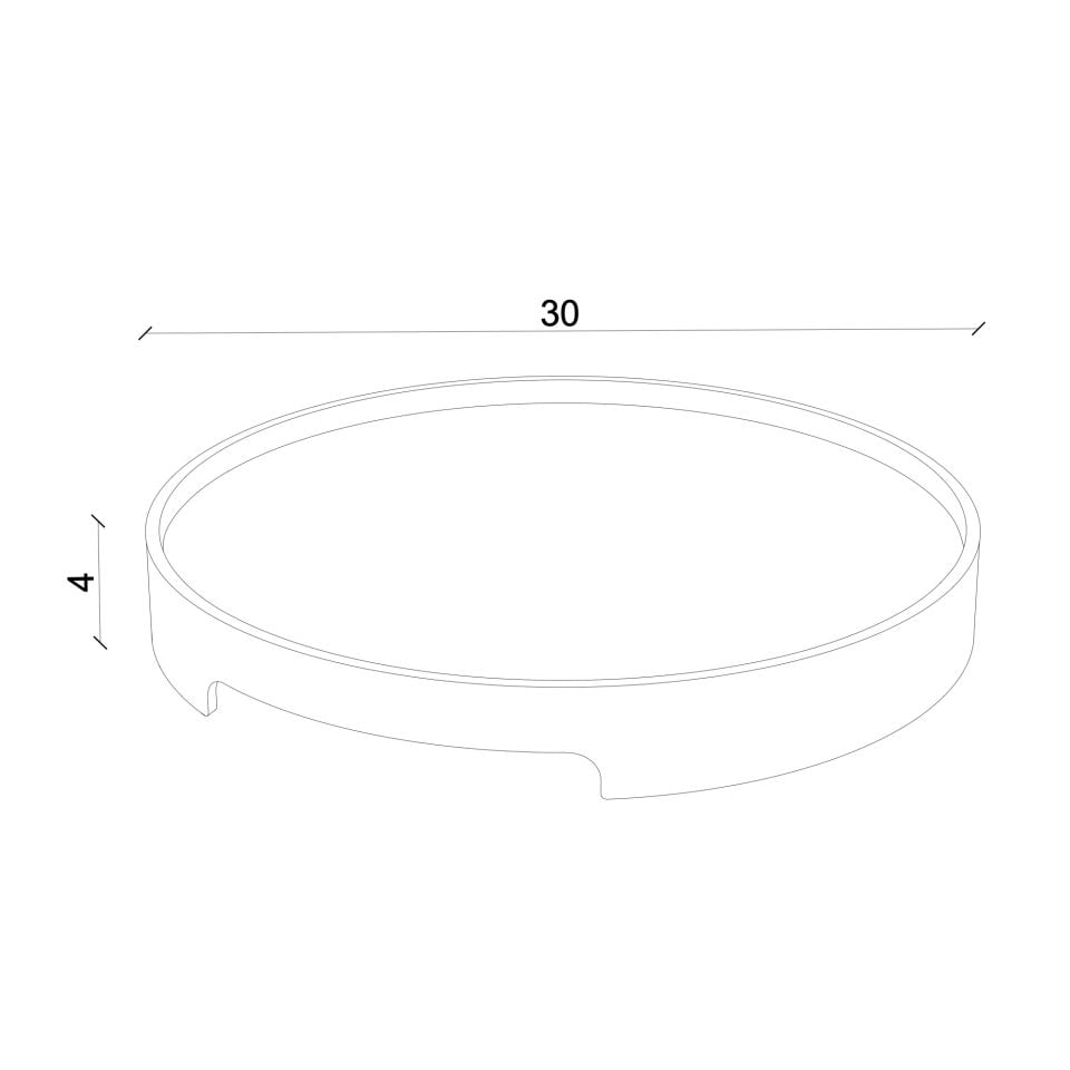 Sunum Tepsisi – EDGE Serisi, Yuvarlak Honey