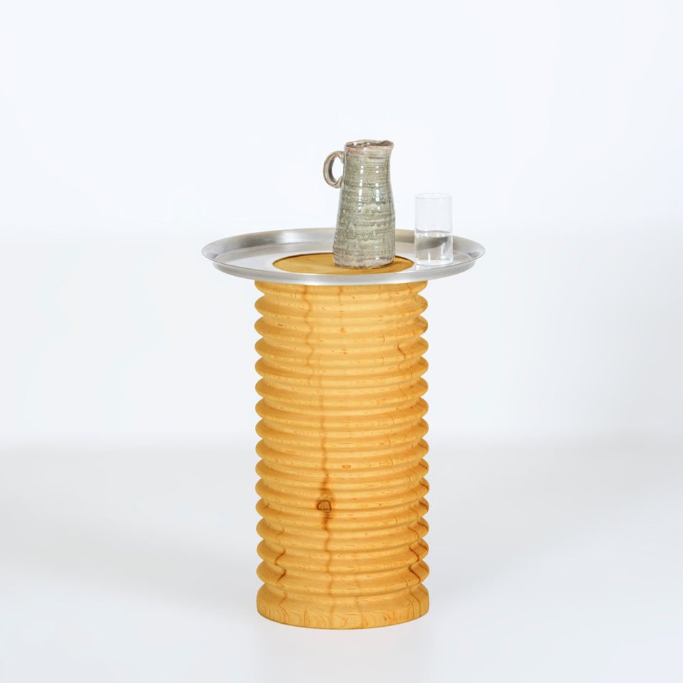 Silver Rengi Sedir Yan Sehpa – SOFRA Serisi Honey