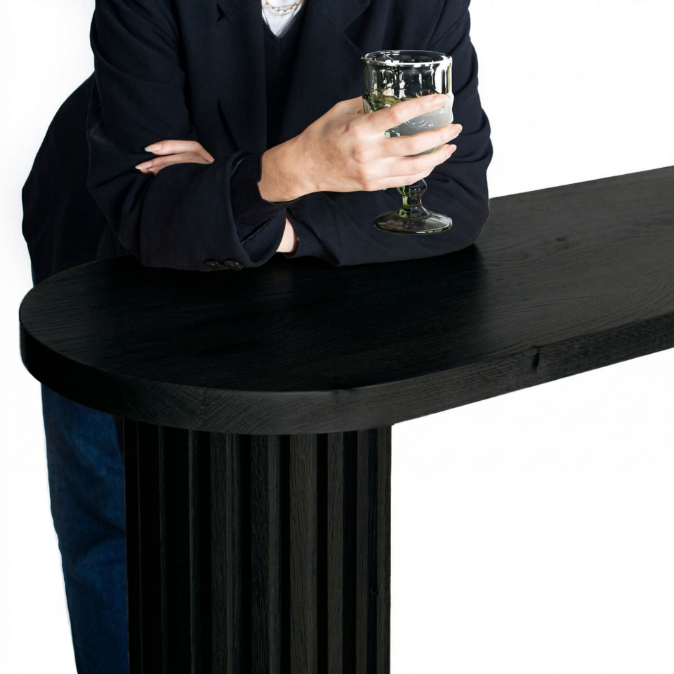 Masif Ahşap Dresuar – DOCIA Serisi Black