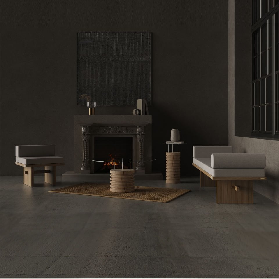 Meşe Daybed – KAMA Serisi Raw