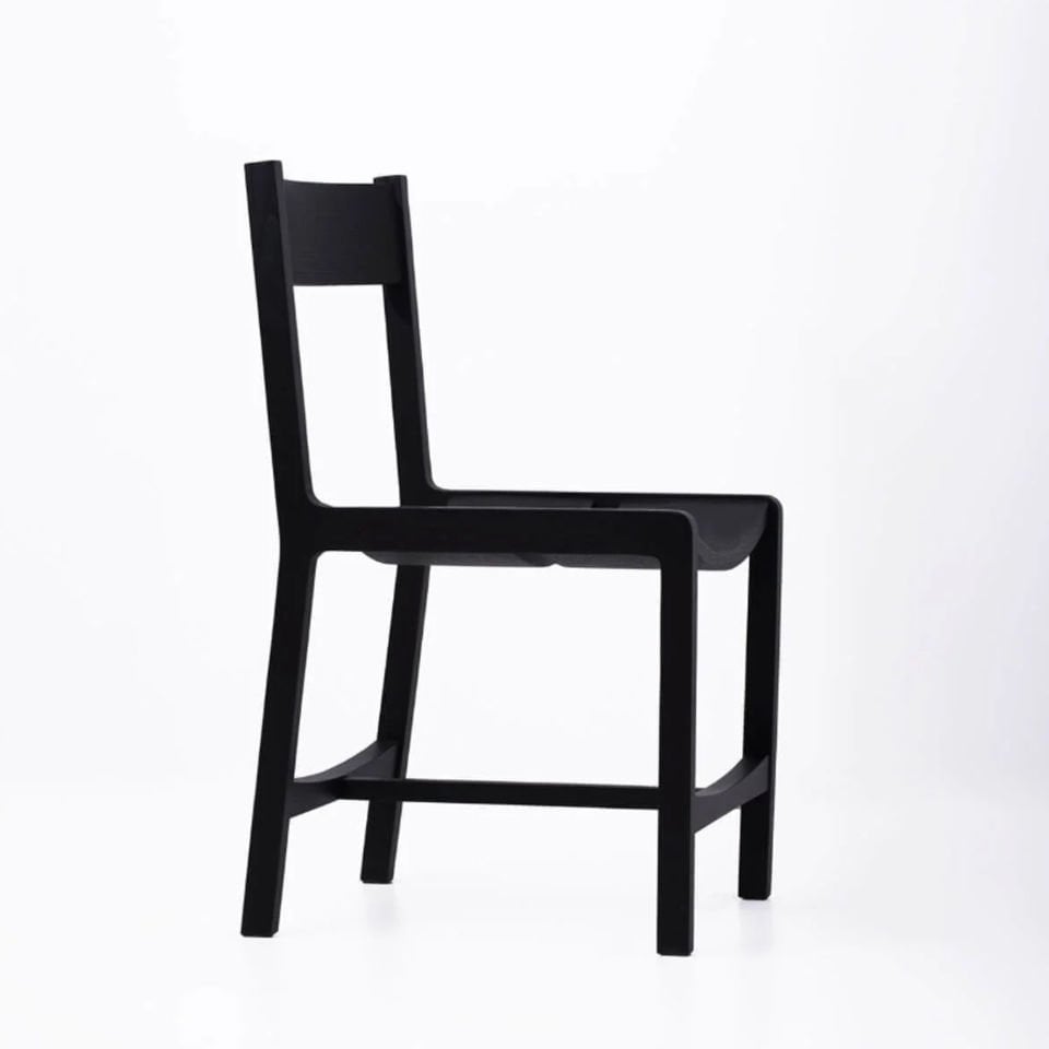 Masif Ahşap Sandalye - BENT Serisi Black