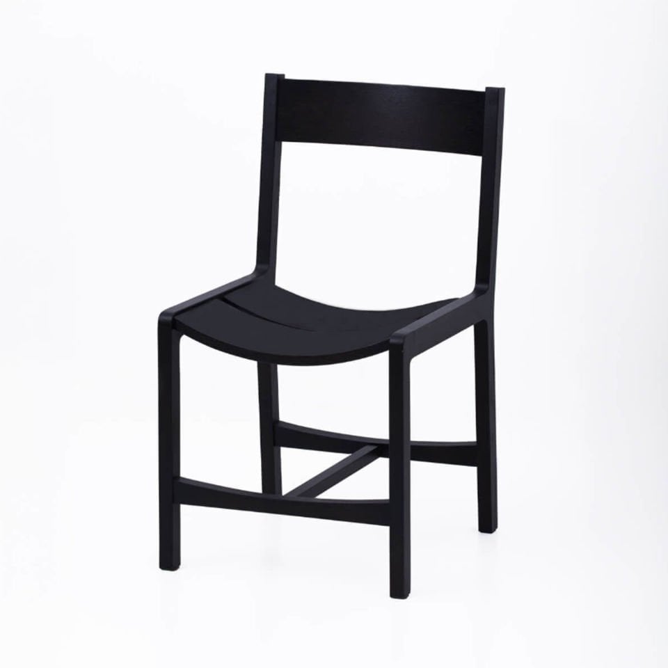 Masif Ahşap Sandalye - BENT Serisi Black