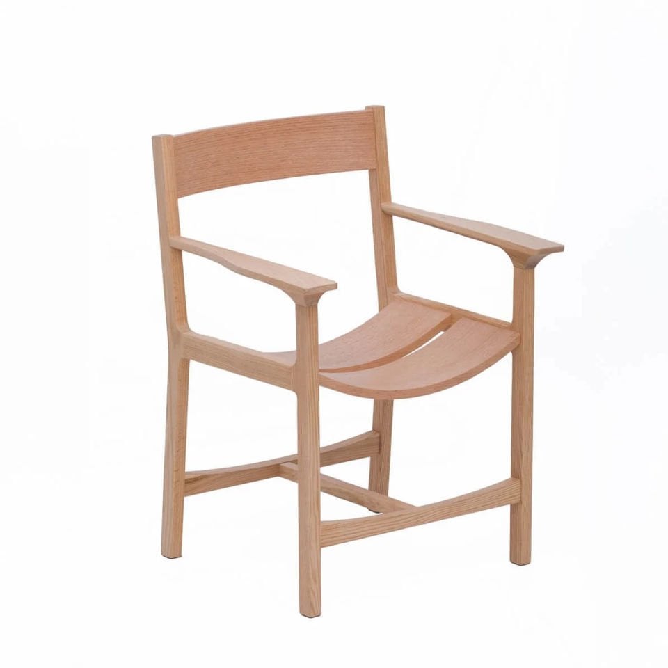 Masif Ahşap Sandalye 1 - BENT Serisi Raw
