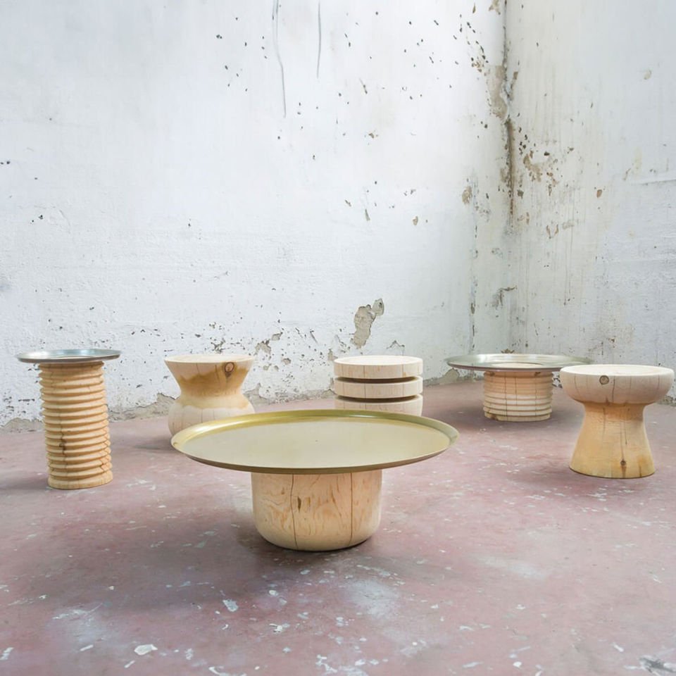 Ahşap Tabure – BOOKWORM Raw