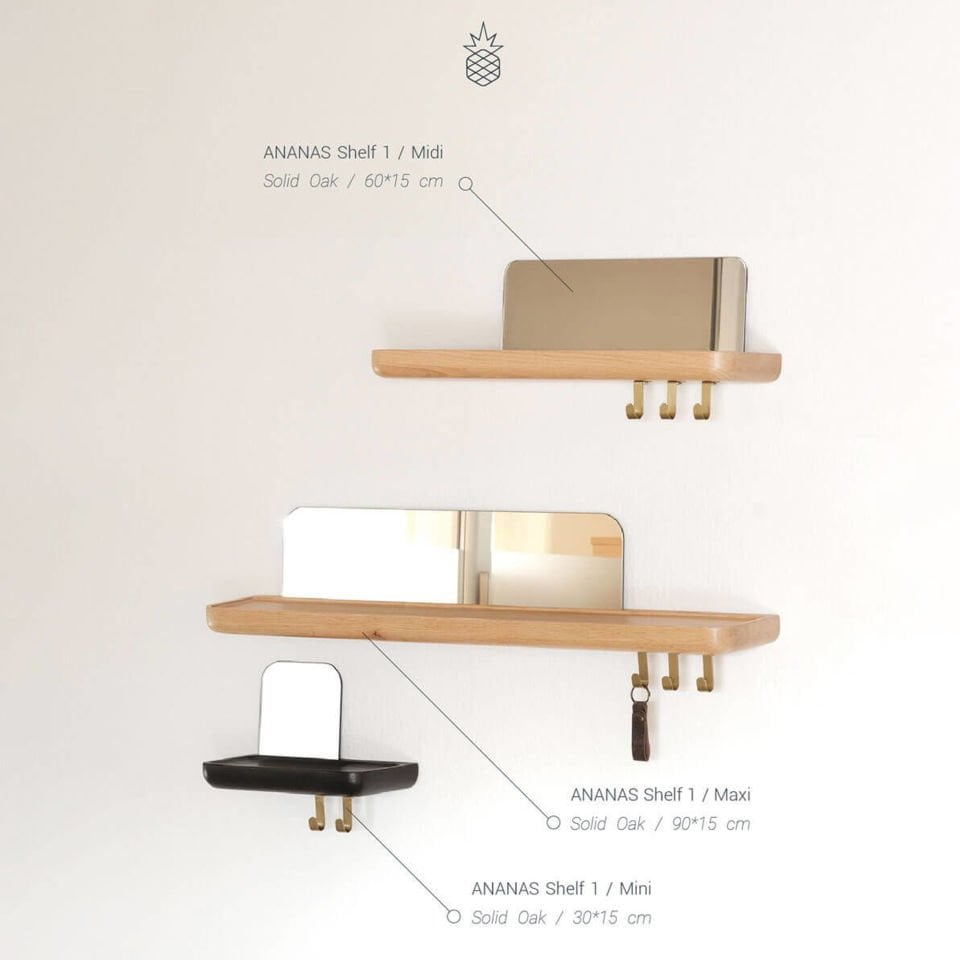 Ahşap Raf – Küçük Boy Raw