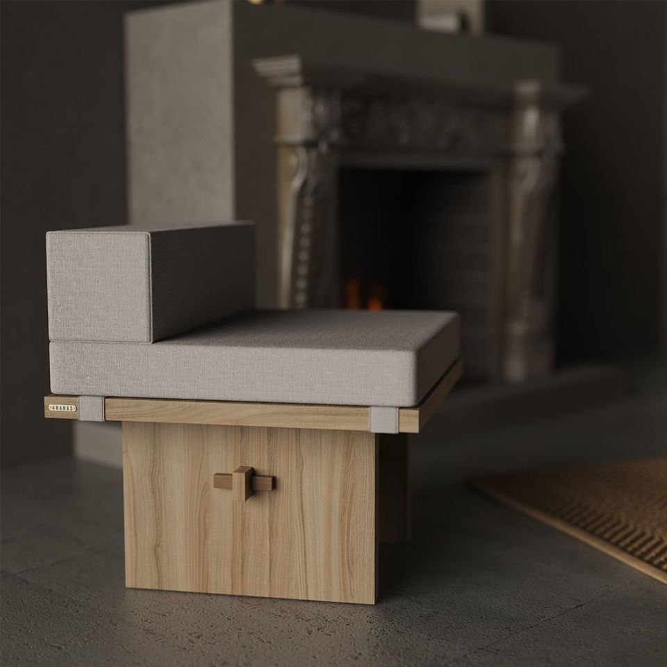 Ahşap Berjer – KAMA Serisi Raw