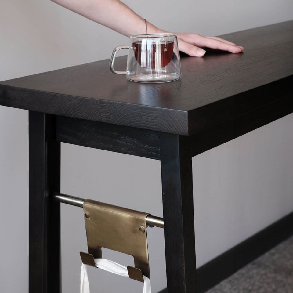 Ahşap Bar Masası – PI Serisi Dark