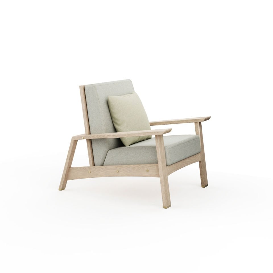 Ahşap Berjer - AKİTA Serisi, Meşe