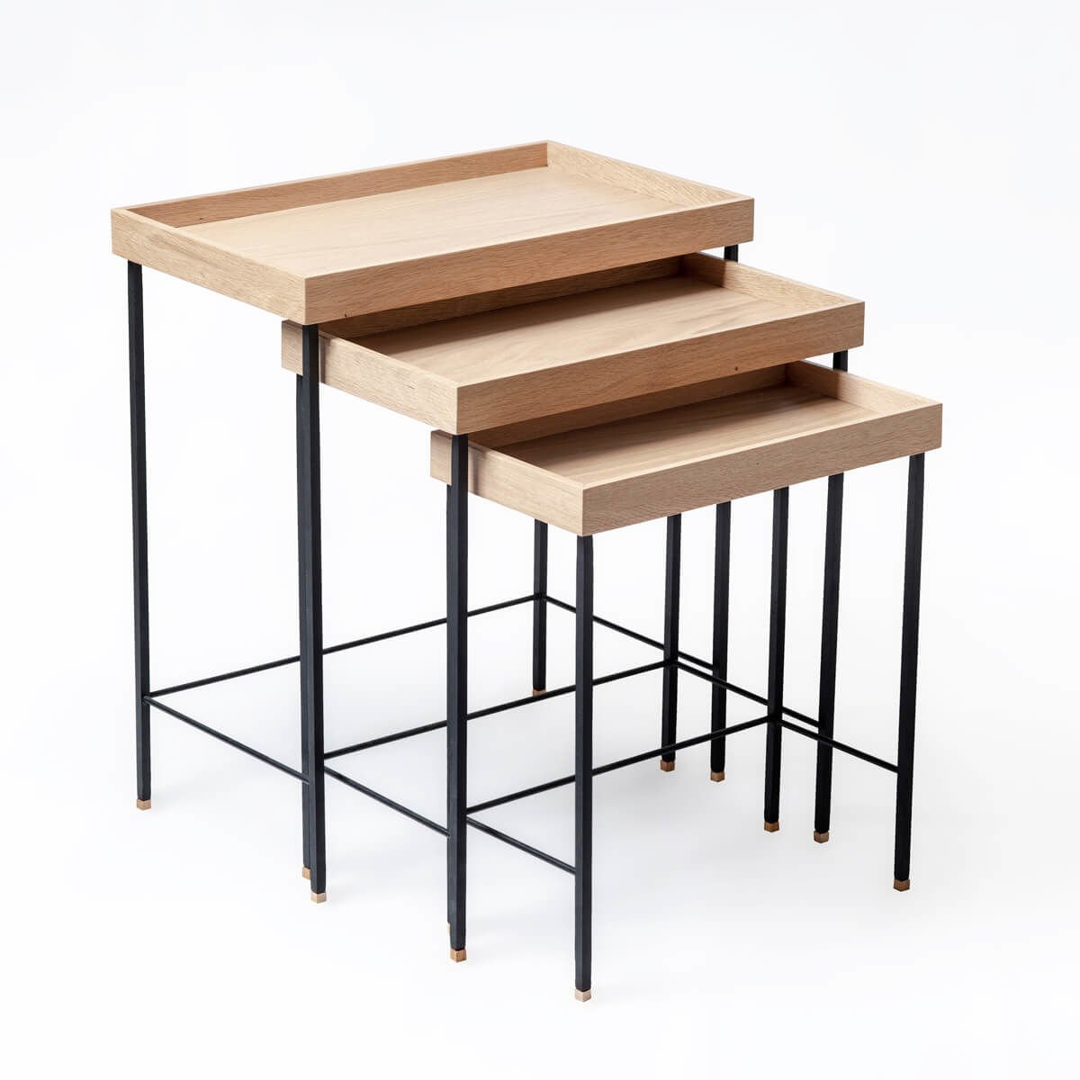 Ahşap Zigon – EDGE Serisi, Siyah Ayaklı Raw - SİYAH