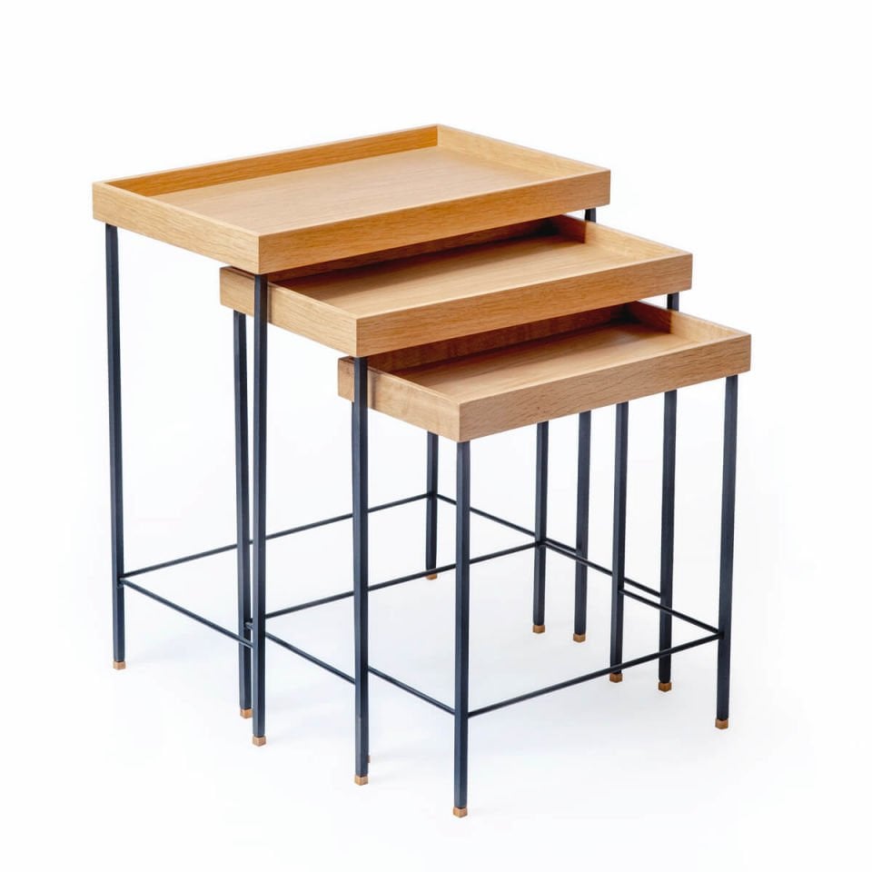 Solid Oak Nesting – EDGE Series, Black-Legged Honey – BLACK