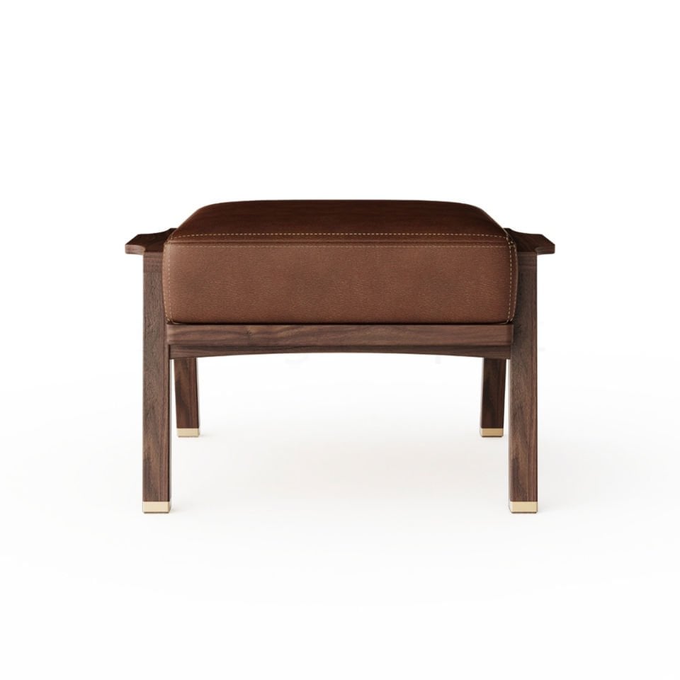 Ahşap Ayak Uzatma Pufu - AKİTA Serisi, Ceviz