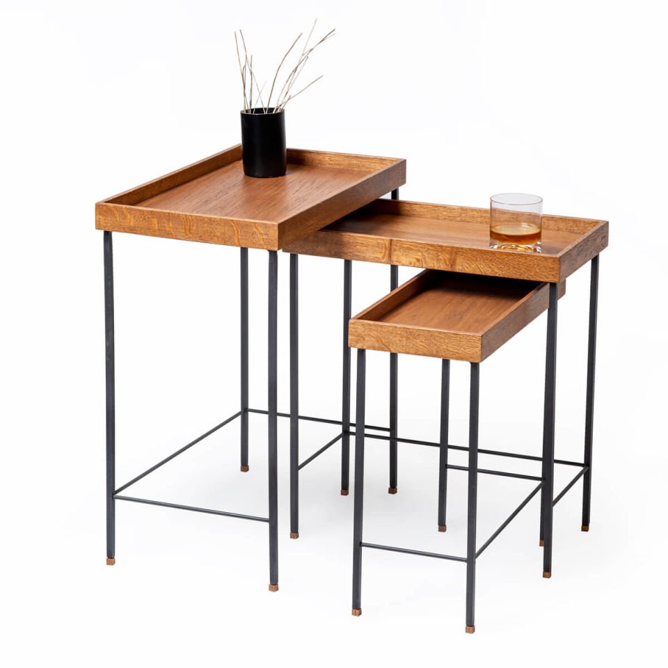 Ahşap Zigon – EDGE Serisi, Siyah Ayaklı Forest - SİYAH